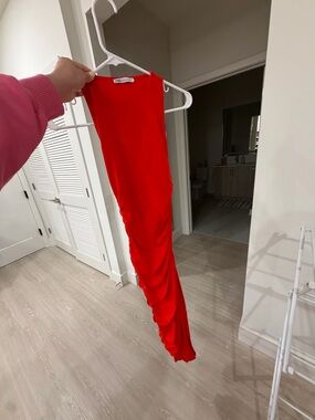 Zara Bright Red bodycon dress